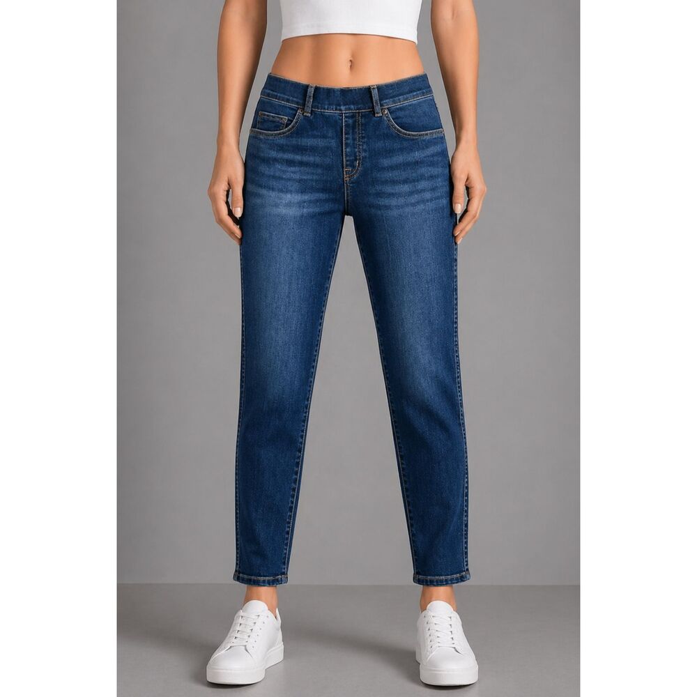 Spanx Petite Pull-on Skinny Jeans Blue MP